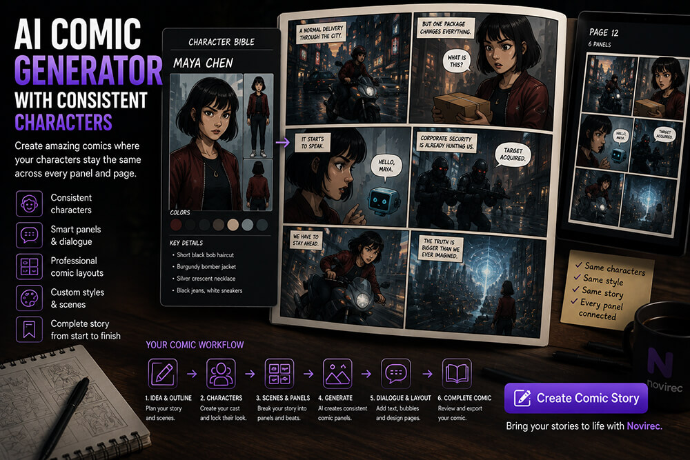 AI Comic Generator with Consistent Characters