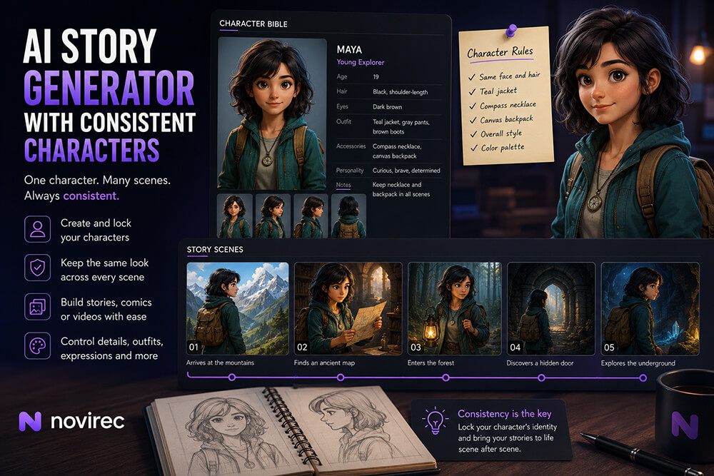 AI Story Generator with Consistent Characters