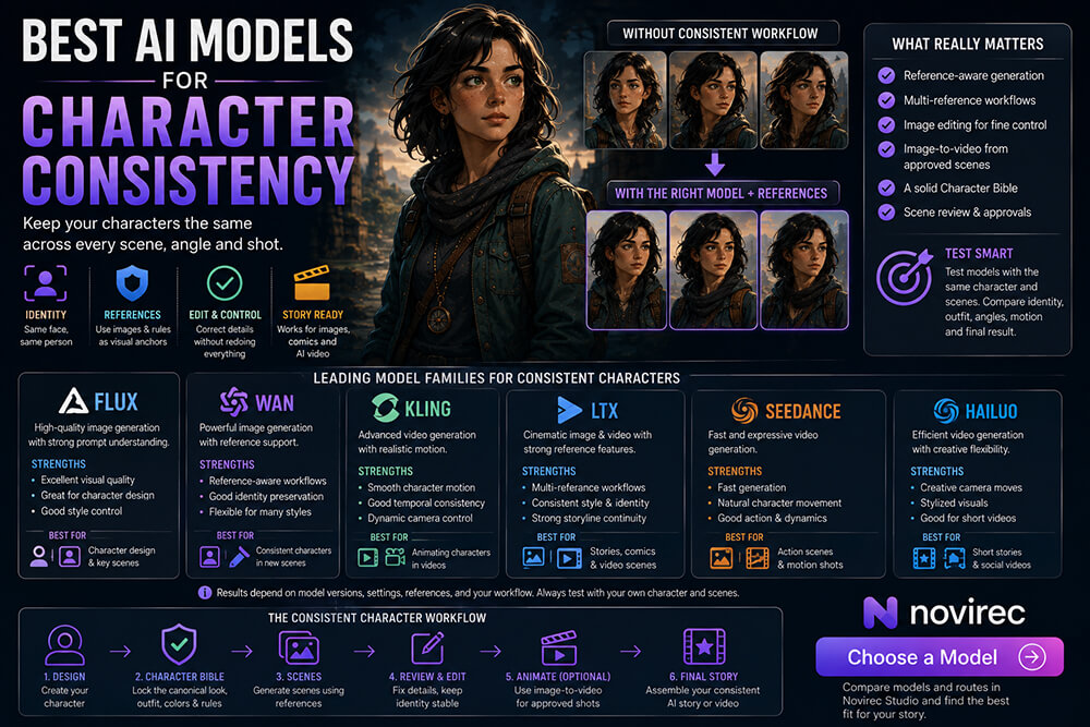 Best AI Models for Character Consistency in 2026