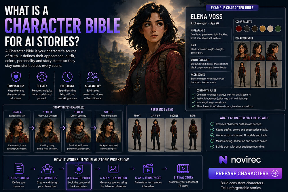 What Is a Character Bible for AI Stories